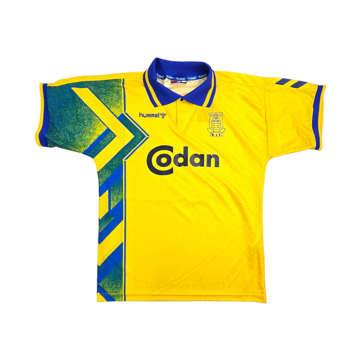 1995/96 Brondby IF Home Football Shirt (M) Hummel (Upgraded Template) - Football Finery - FF203623