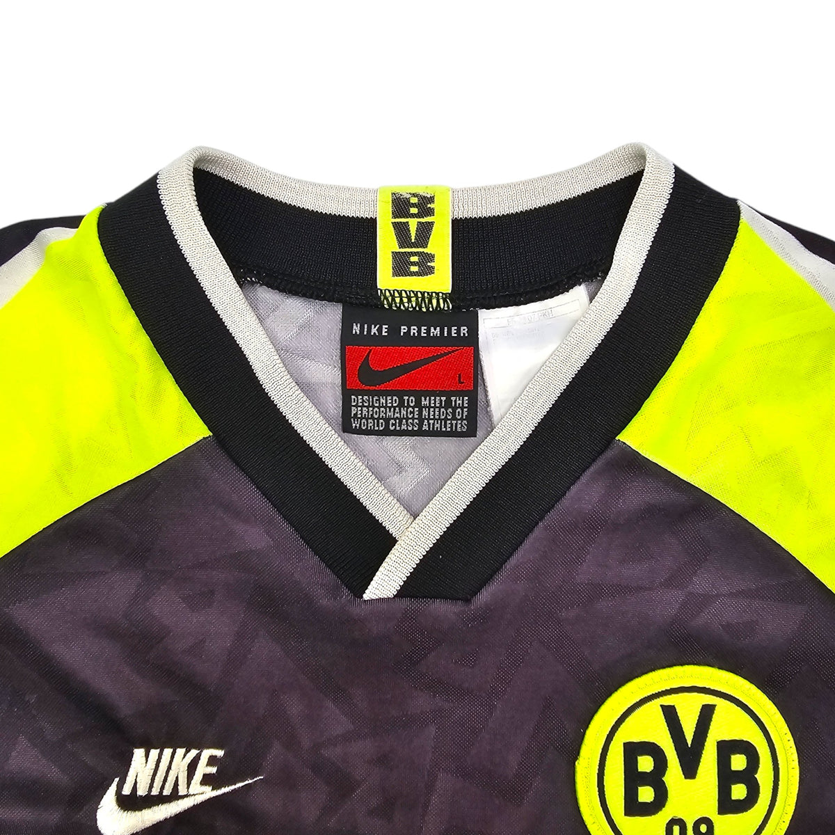 1995/96 Dortmund Away Football Shirt (L) Nike (L/S) - Football Finery - FF204207