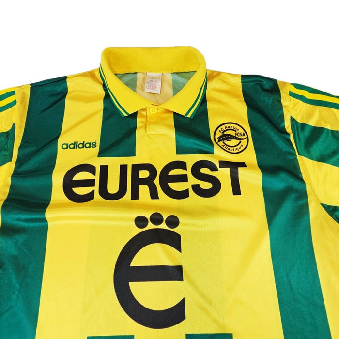 1995/96 FC Nantes Home Football Shirt (L) Adidas - Football Finery - FF203322