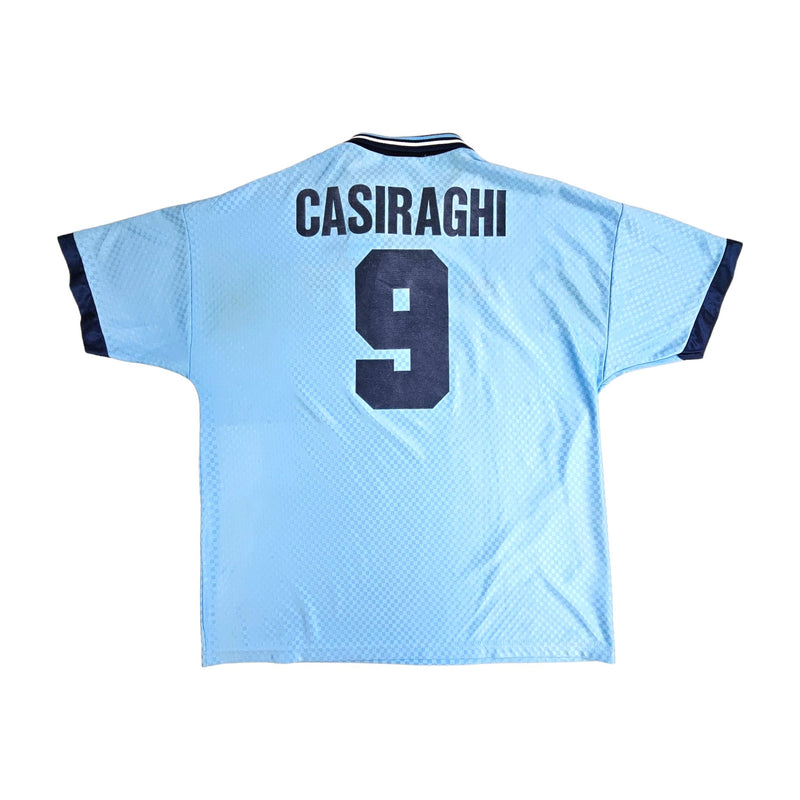 1995/96 Lazio Home Football Shirt (XL) Umbro # 9 Casiraghi - Football Finery - FF202943