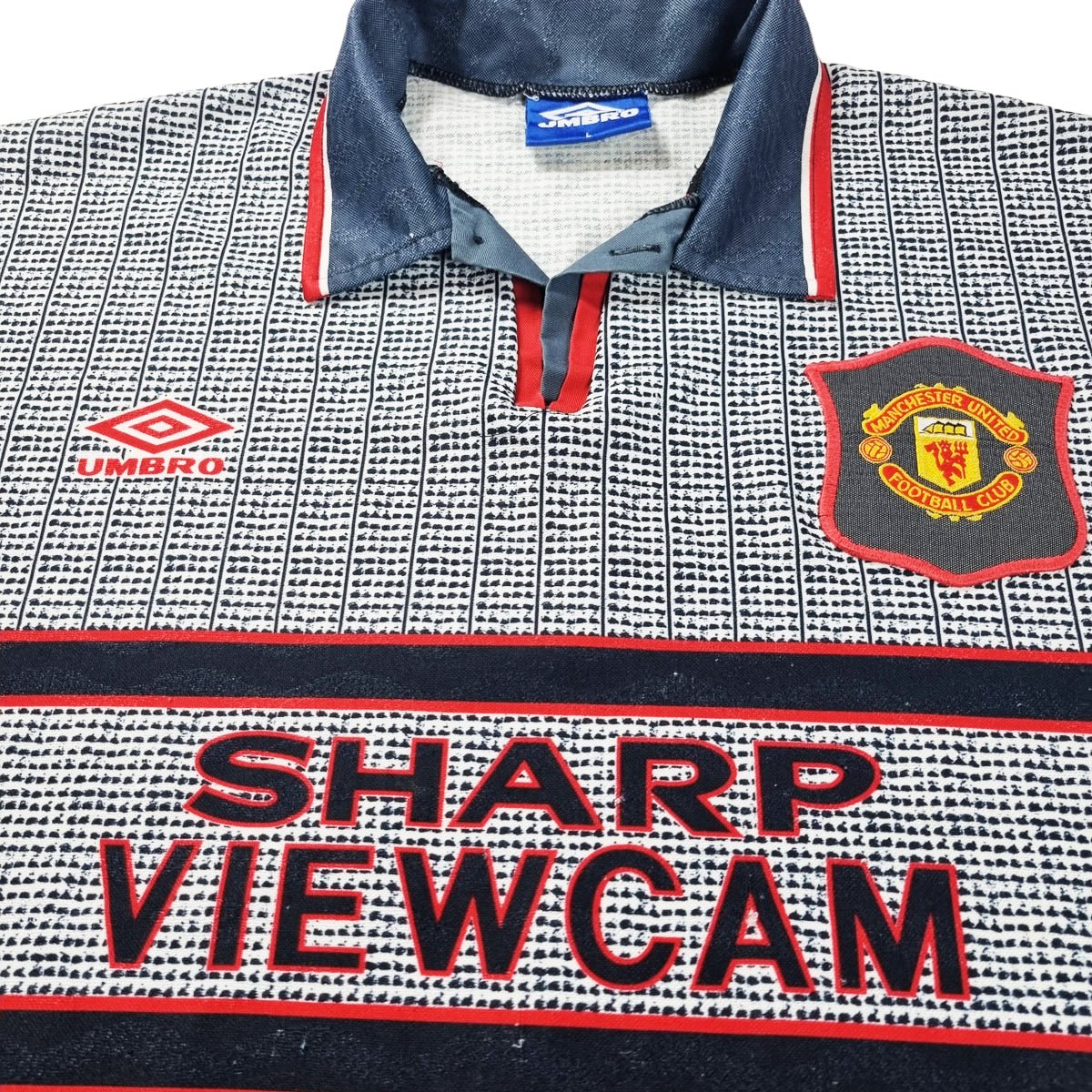 1995/96 Manchester United Away Football Shirt (L) Umbro - Football Finery - FF202529