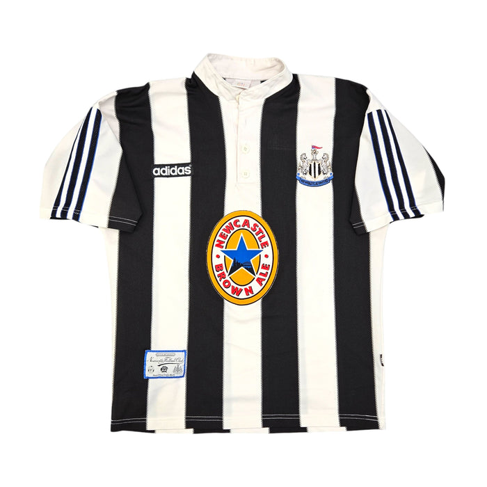 1995/96 Newcastle United Home Football Shirt (M) Adidas #9 Shearer - Football Finery - FF204371