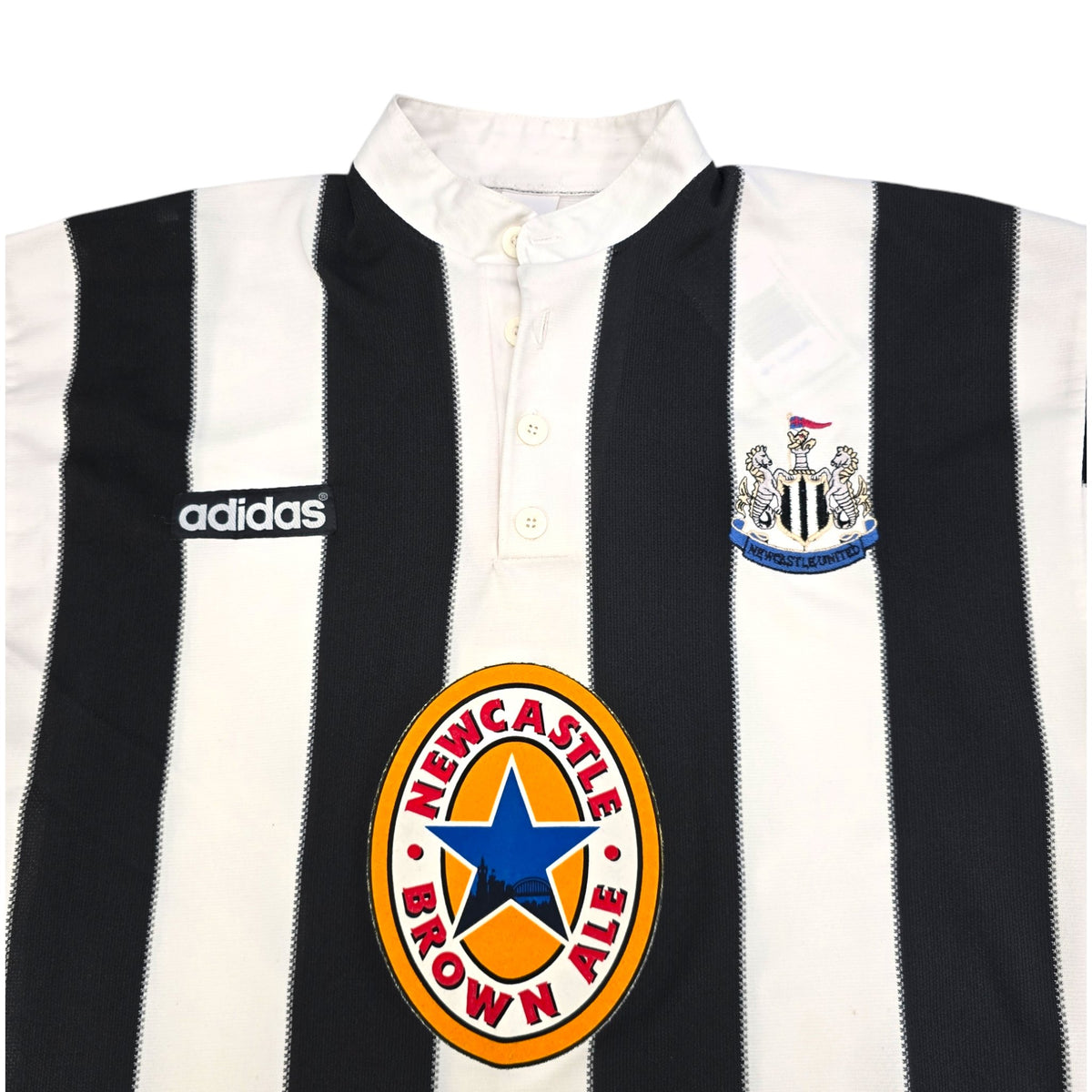 1995/96 Newcastle United Home Football Shirt (M) Adidas #9 Shearer - Football Finery - FF204371