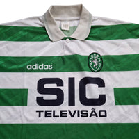 1995/96 Sporting Lisbon Home Football Shirt (XL) Adidas - Football Finery - FF202659