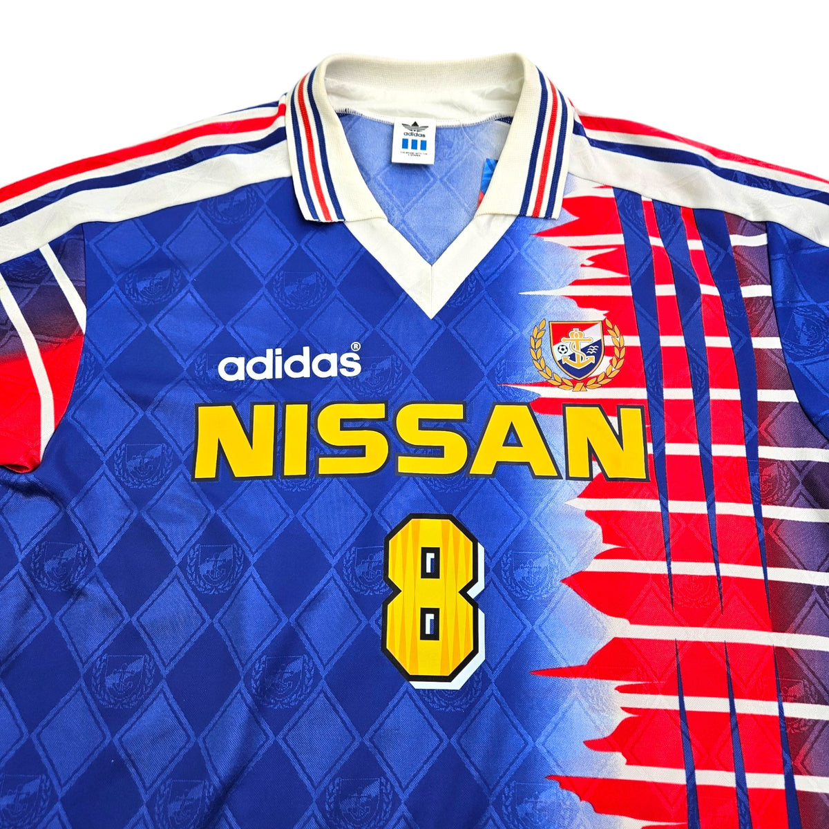 1995/96 Yokohama Marinos Home Football Shirt (M) Adidas #8 - Football Finery - FF202802