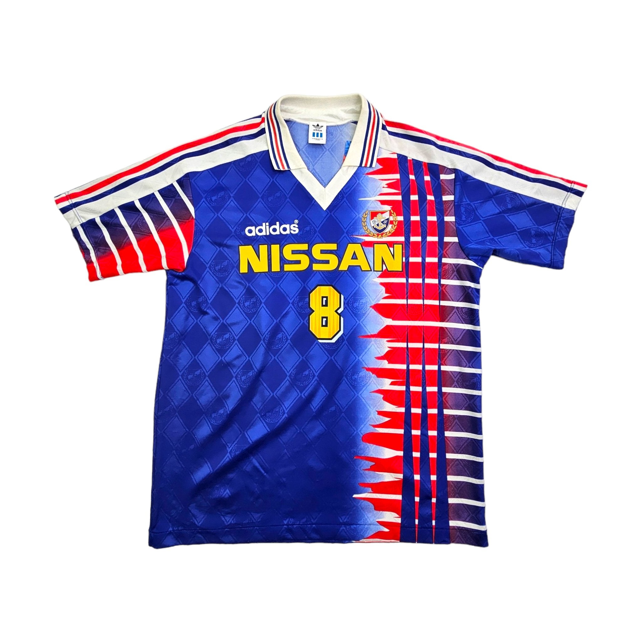 1995/96 Yokohama Marinos Home Football Shirt (M) Adidas #8 