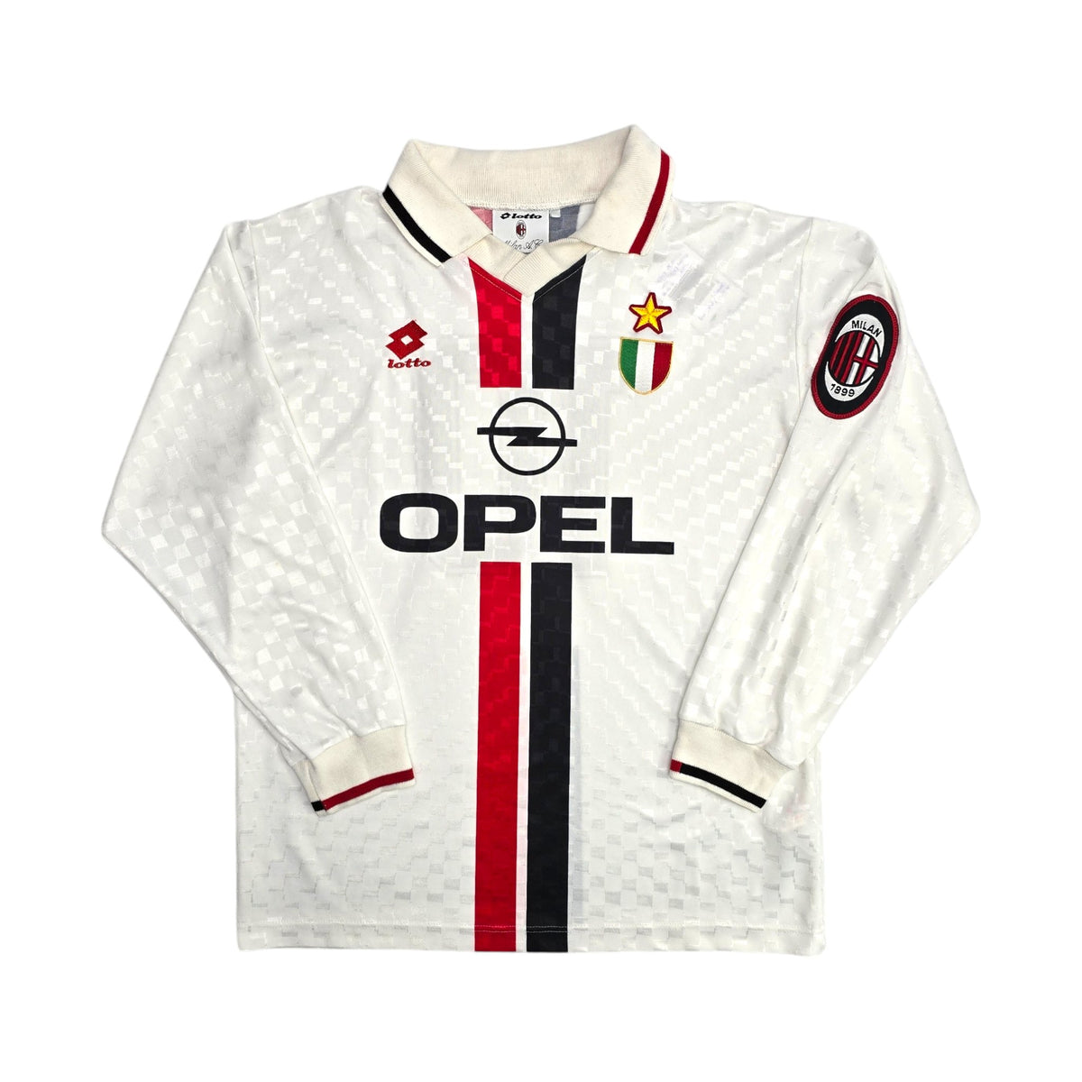 1995/97 AC Milan Away Football Shirt (M) Lotto #10 (Savićević) - Football Finery - FF204368