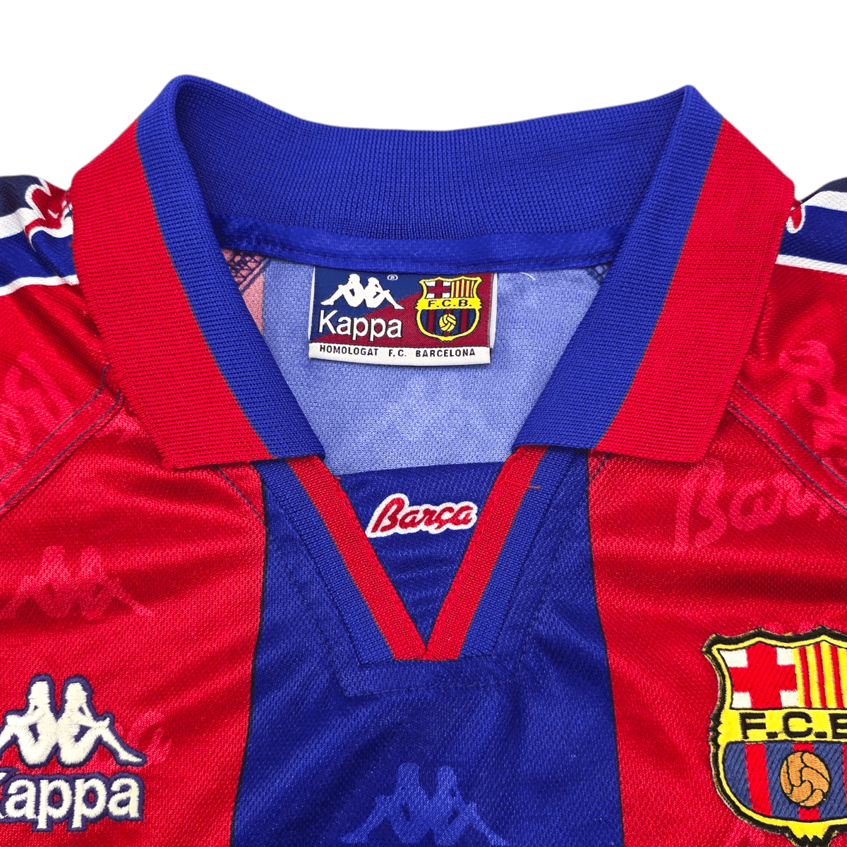 1995/97 Barcelona Home Football Shirt (XL) Kappa - Football Finery - FF204614