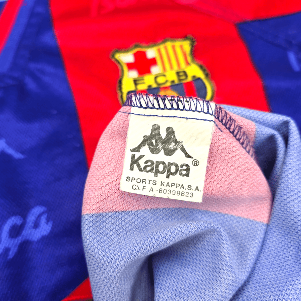 1995/97 Barcelona Home Football Shirt (XL) Kappa - Football Finery - FF204614