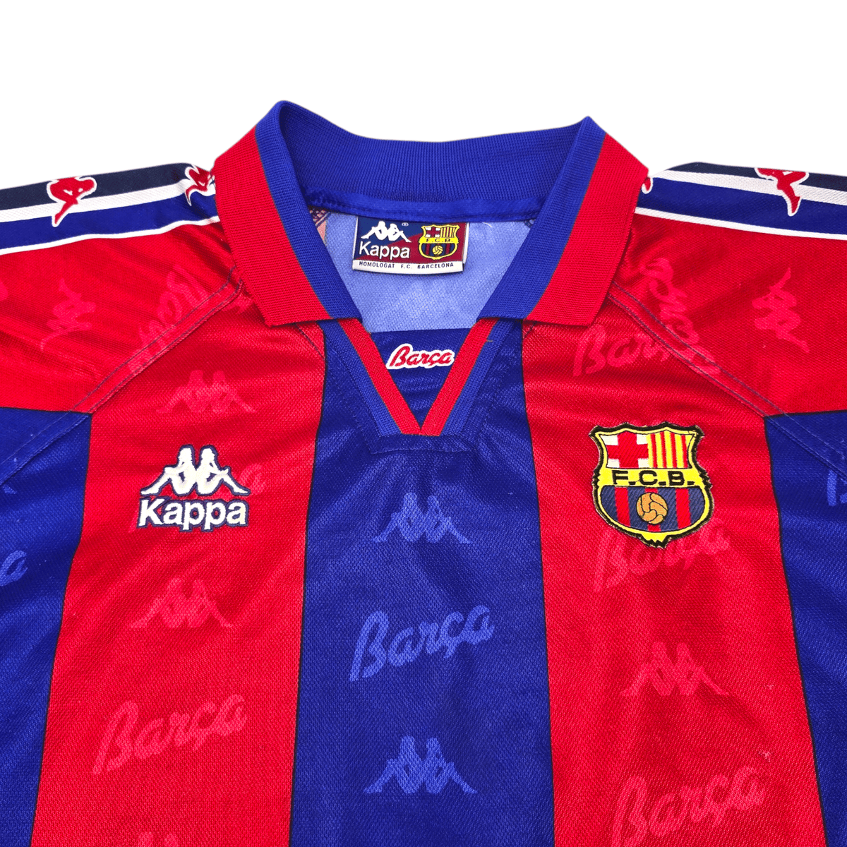 1995/97 Barcelona Home Football Shirt (XL) Kappa - Football Finery - FF204614