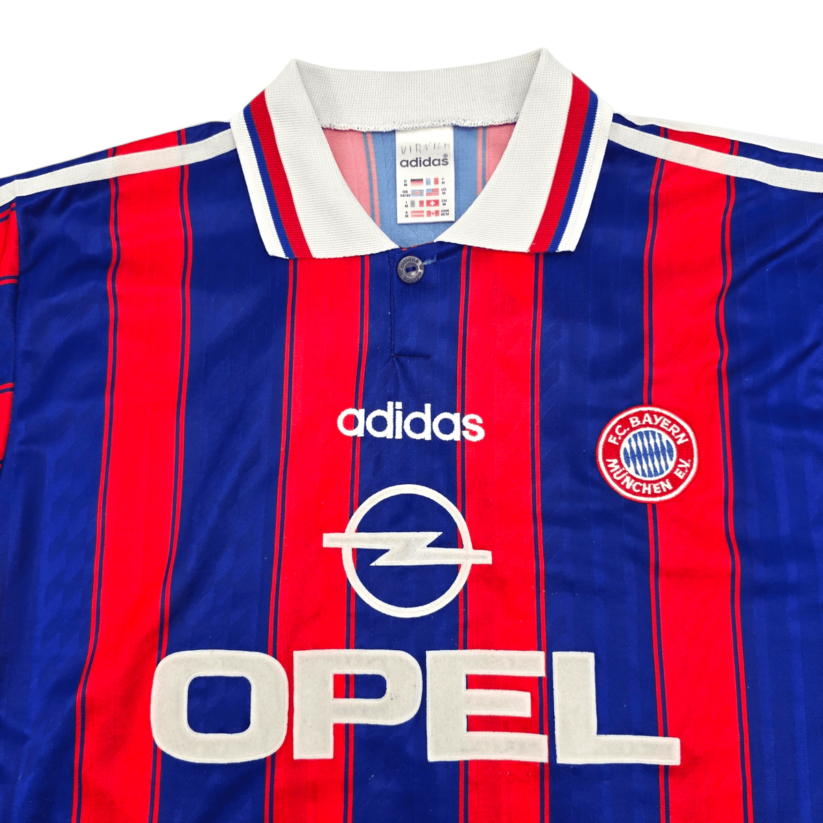 1995/97 Bayern Munich Home Football Shirt (M) Adidas #18 Klinsmann - Football Finery - FF204510