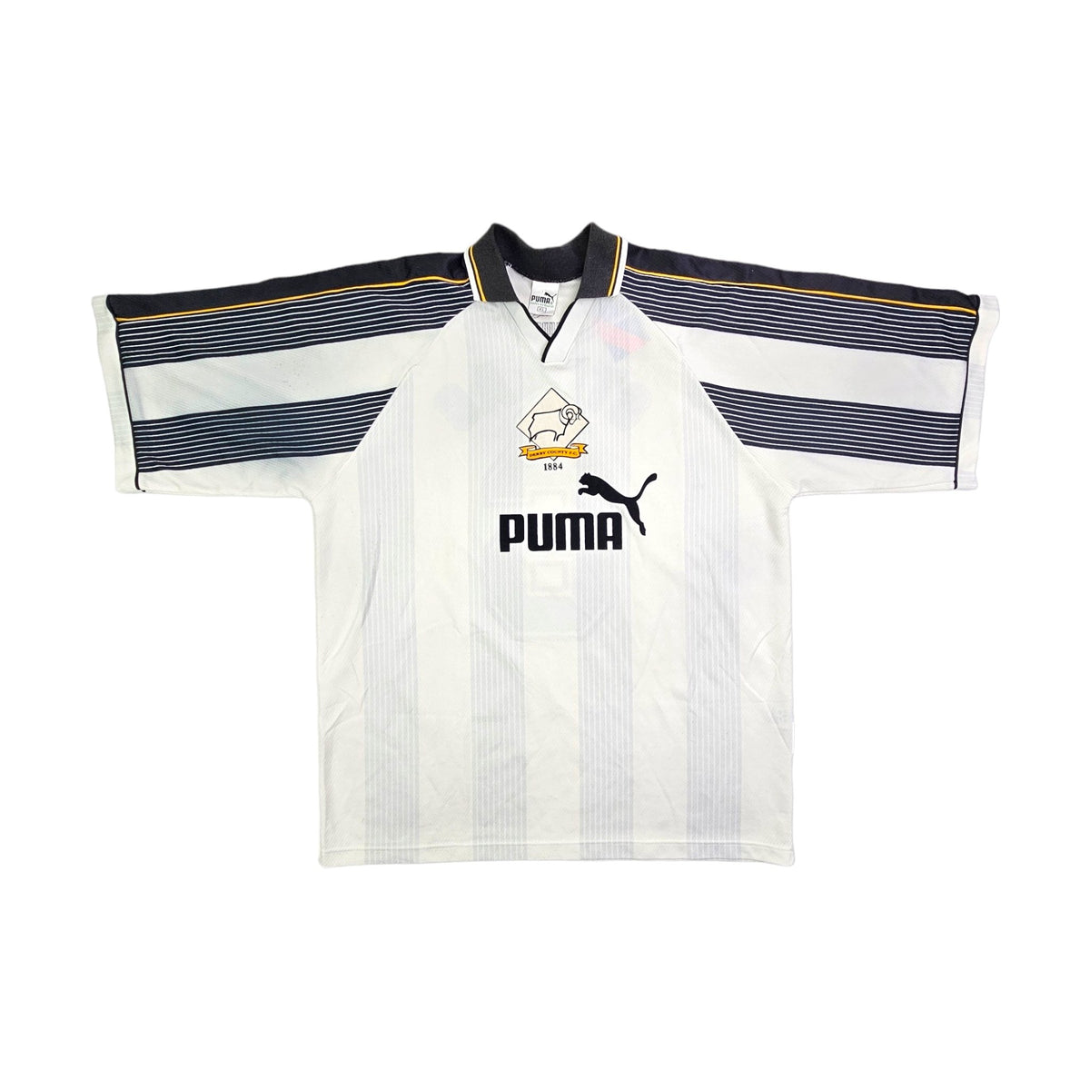 1995/97 Derby County Home Football Shirt (XL) Puma #6 Stimac - Football Finery - FF203689