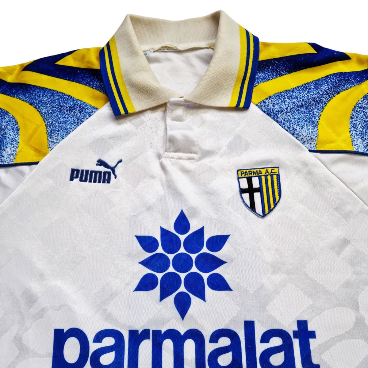 1995/97 Parma Home Football Shirt (L) Puma #6 Couto - Football Finery - FF202772