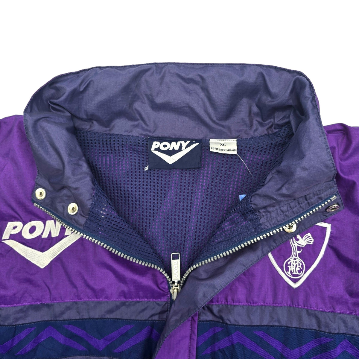 1995/97 Tottenham Hotspur Training Rain Jacket (XL) Pony - Football Finery - FF204069