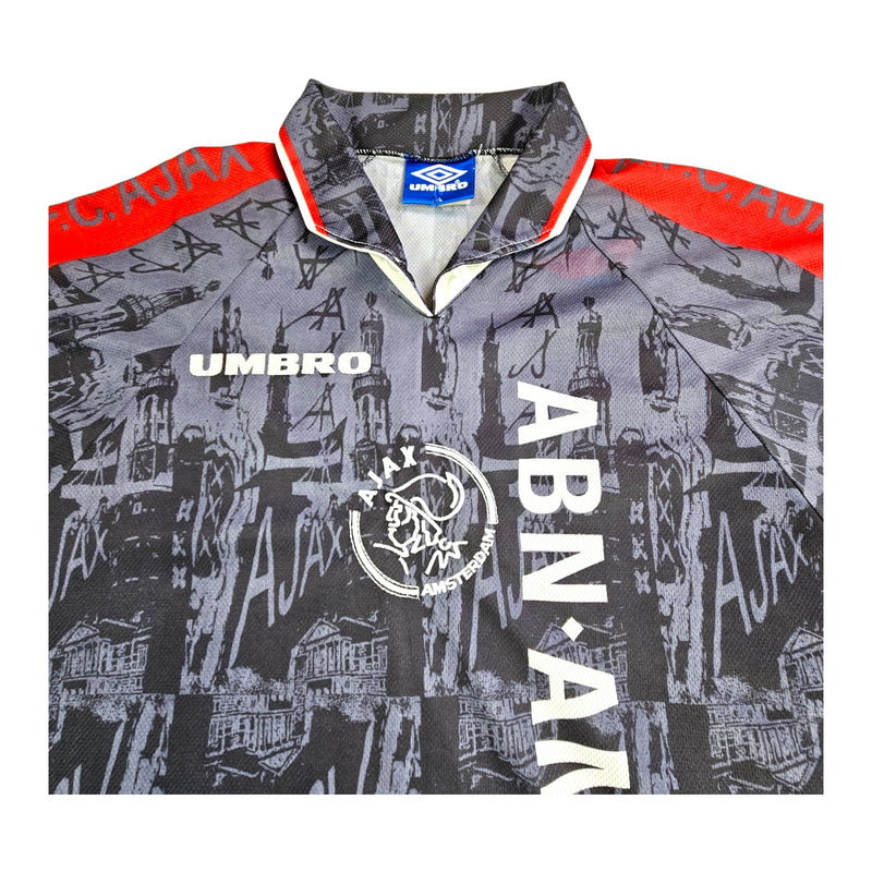 1996/97 Ajax Away Football Shirt (XL) Umbro # 10 Litmanen - Football Finery - FF202629