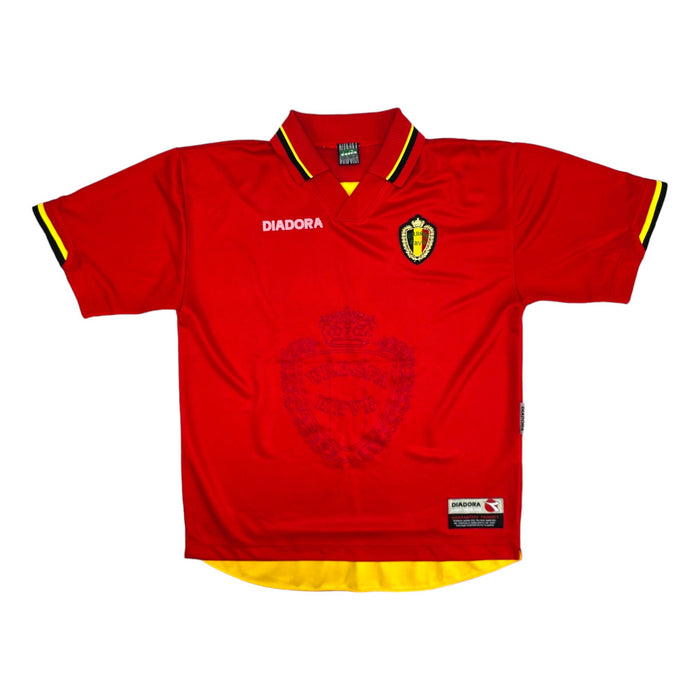 1996/97 Belgium Home Football Shirt (M) Diadora - Football Finery - FF204107