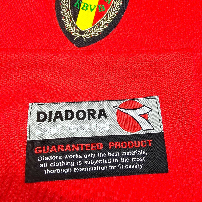 1996/97 Belgium Home Football Shirt (M) Diadora - Football Finery - FF204107