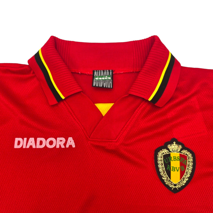 1996/97 Belgium Home Football Shirt (M) Diadora - Football Finery - FF204107