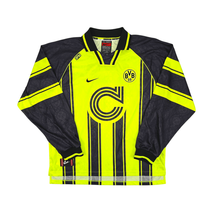 1996/97 Dortmund Home Football Shirt (2XL) Nike #10 Moller (UCL) - Football Finery - FF300121