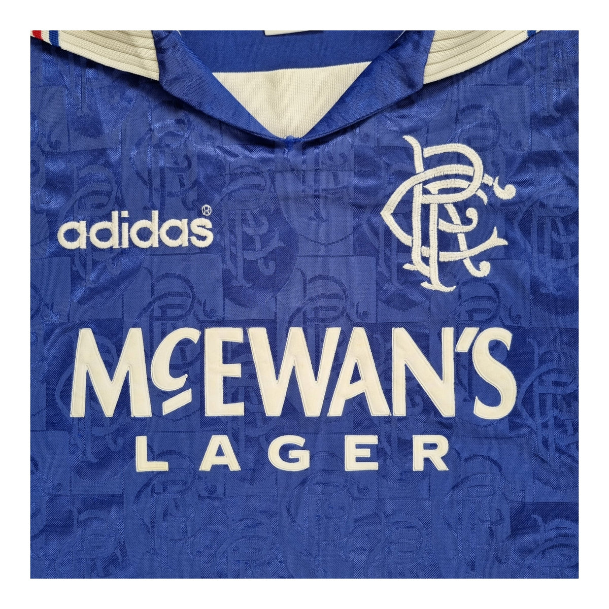 1996/97 Glasgow Rangers Home Football Shirt (L) Adidas - Football Finery - FF202883