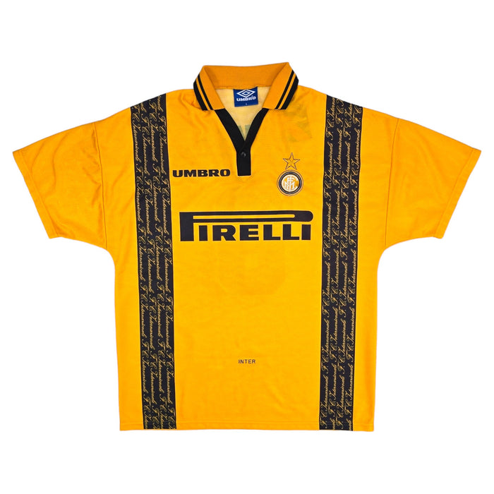 1996/97 Inter Milan Third Football Shirt (L) Umbro #6 Djorkaeff - Football Finery - FF203992