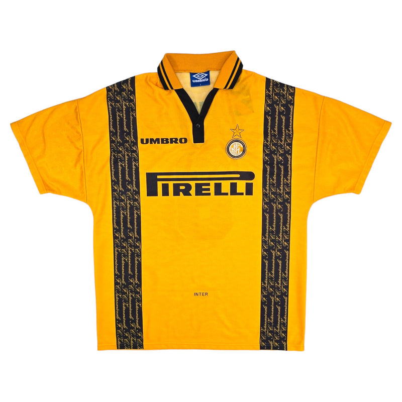 1996/97 Inter Milan Third Football Shirt (L) Umbro #6 Djorkaeff - Football Finery - FF203992