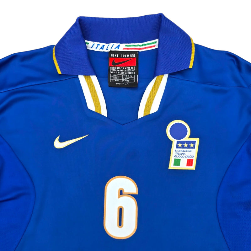 1996/97 Italy Home Football Shirt (M) Nike #6 Nesta (EURO 96) - Football Finery - FF203869