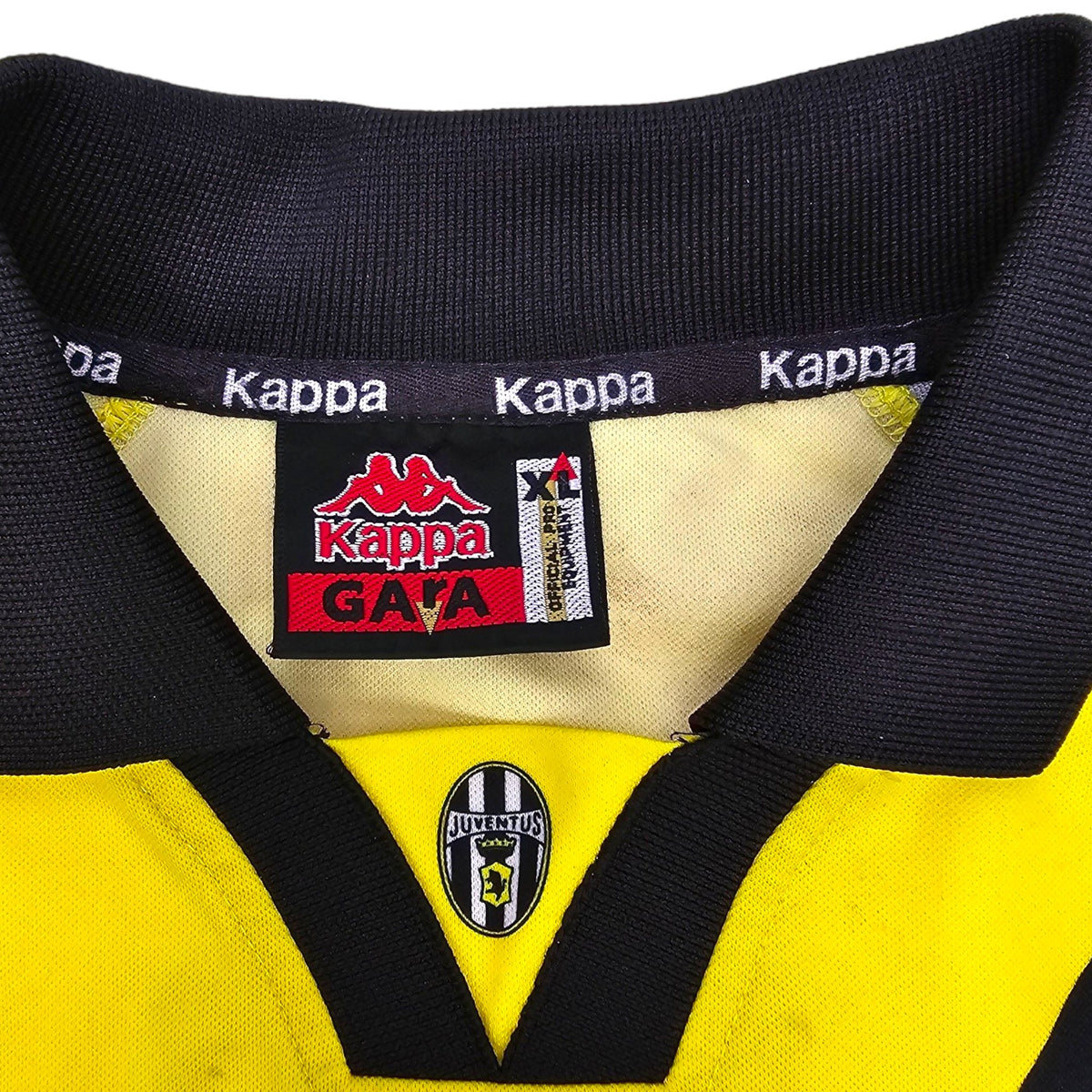 1996/97 Juventus Goal Keeper Football Shirt (XL) Kappa # 1 (Peruzzi) - Football Finery - FF202640