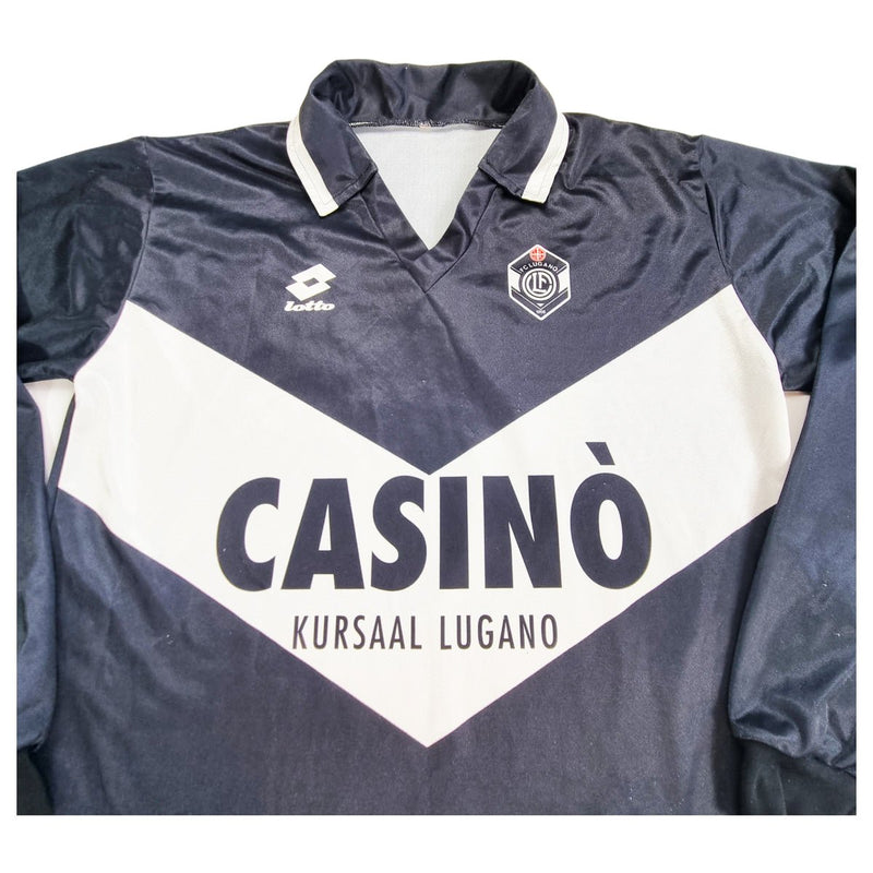 1996/97 Lugano Home Football Shirt (XL) Lotto# 7 - Football Finery - FF202688