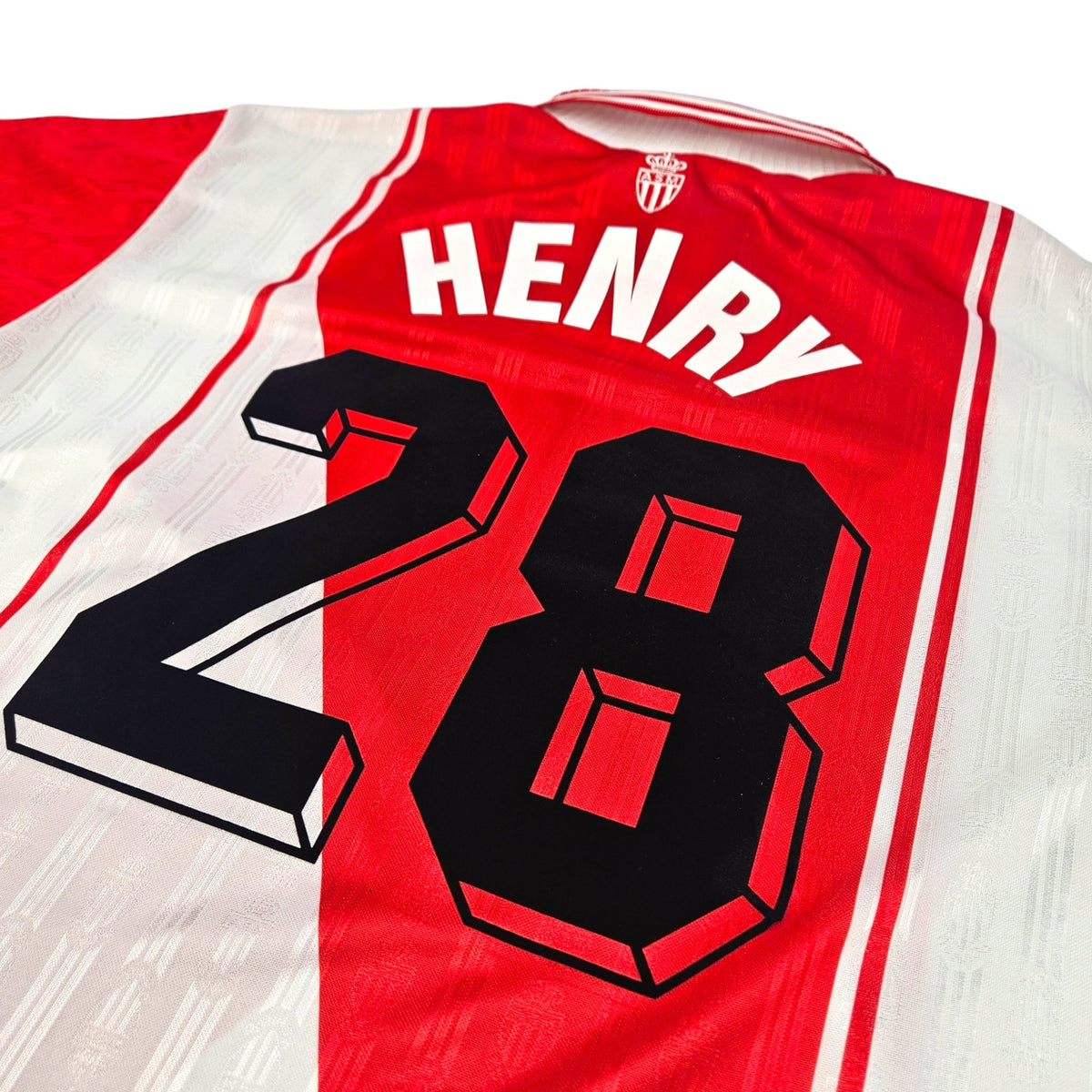 1996/97 Monaco Home Football Shirt (XL) Adidas #28 Henry - Football Finery - FF204218