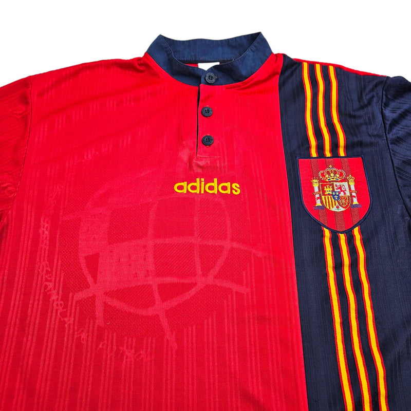 1996/97 Spain Home Football Shirt (L) Adidas - Football Finery - FF203188