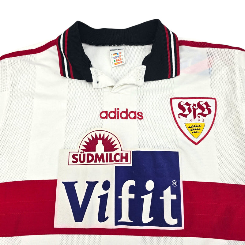 1996/97 Stuttgart Home Football Shirt (L) Adidas - Football Finery - FF204287