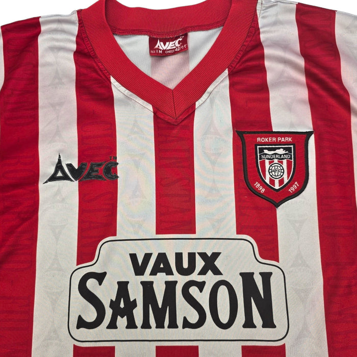 1996/97 Sunderland Home Football Shirt (M) Avec - Football Finery - FF204145