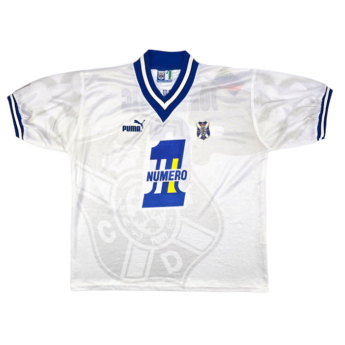 1996/97 Tenerife Home Football Shirt (2XL) Puma #6 Jakanovic (Match Worn) - Football Finery - FF203990
