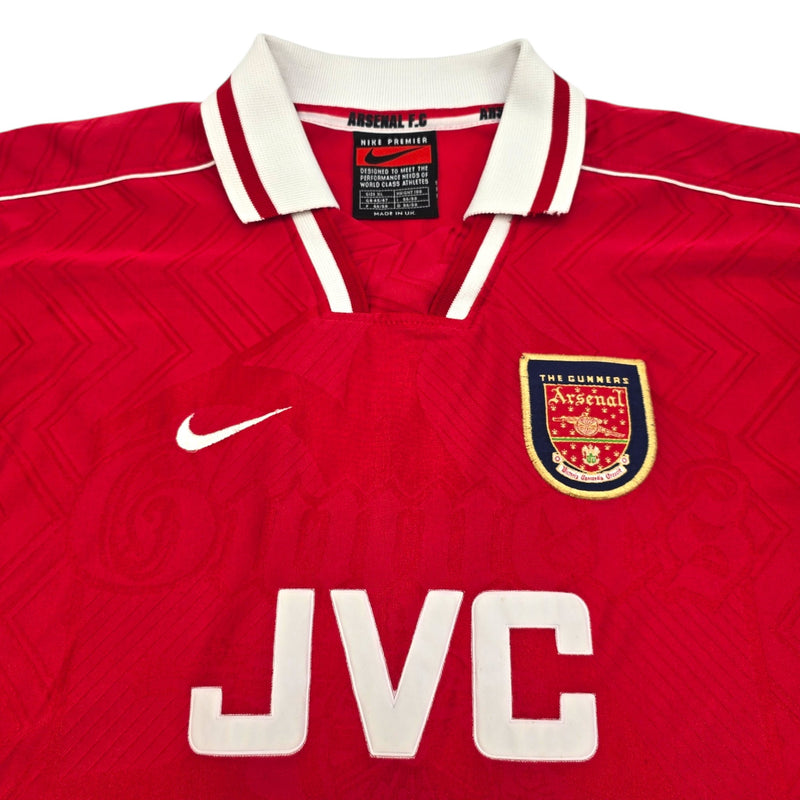 1996/98 Arsenal Home Football Shirt (XL) Nike #8 Wright - Football Finery - FF204279