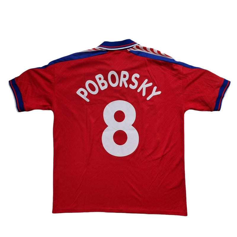 1996/98 Czech Republic Home Football Shirt (XL) Puma #8 Poborsky - Football Finery - FF202765