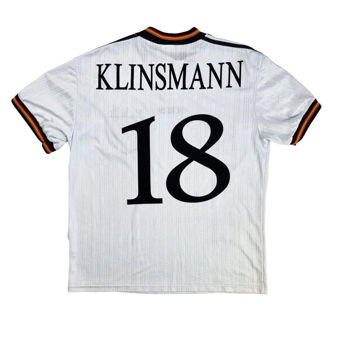 1996/98 Germany Home Football Shirt (L) Adidas #18 Klinsmann - Football Finery - FF202465