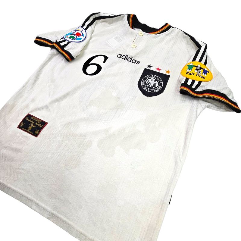 1996/98 Germany Home Football Shirt (L) Adidas #6 Sammer - Football Finery - FF203286