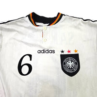 1996/98 Germany Home Football Shirt (L) Adidas #6 Sammer - Football Finery - FF203286