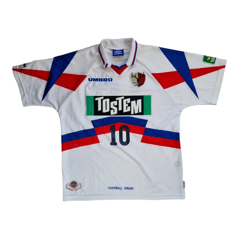 1996/98 Kashima Antlers Away Football Shirt (L) Umbro # 10 - Football Finery - FF202805