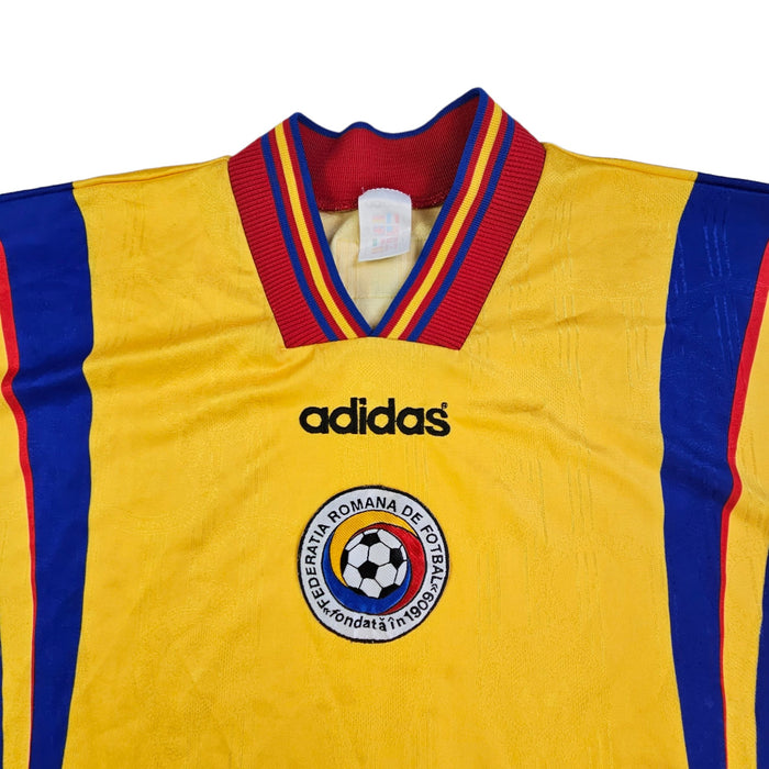 1996/98 Romania Home Football Shirt (L) Adidas - Football Finery - FF203178