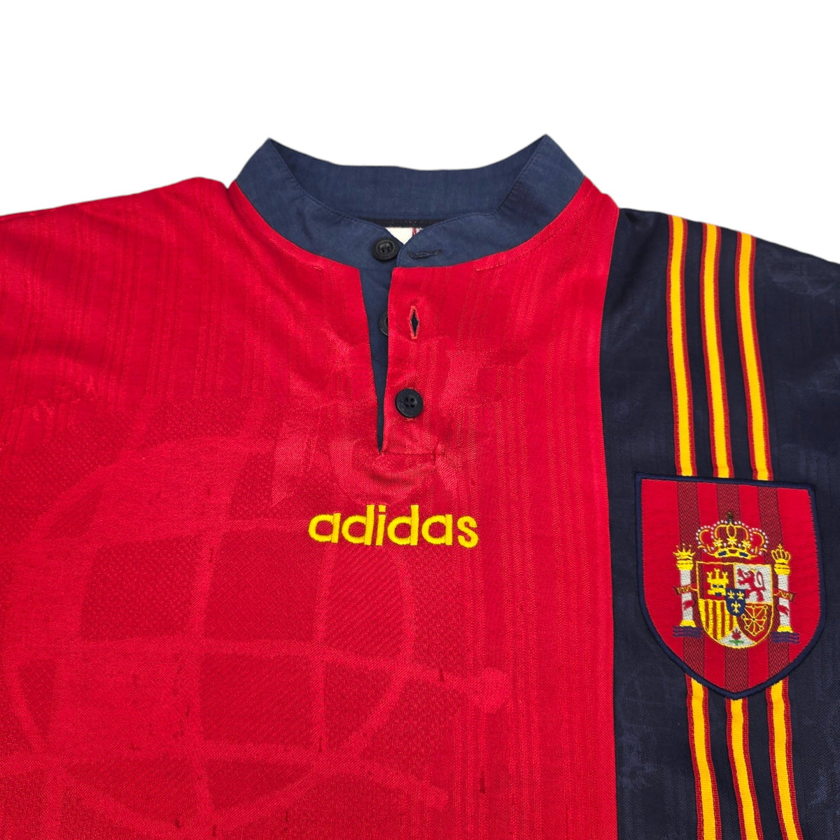 1996/98 Spain Home Football Shirt (L) Adidas - Football Finery - FF204478