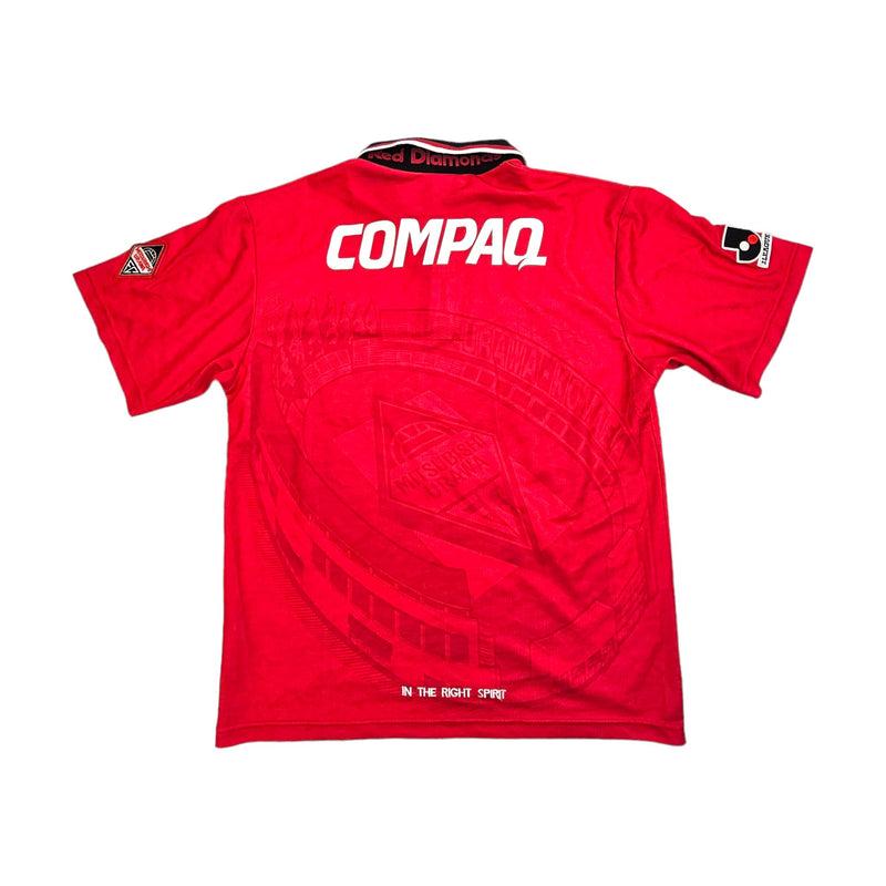 1996/98 Urawa Red Diamonds Home Football Shirt (L) Umbro - Football Finery - FF202795