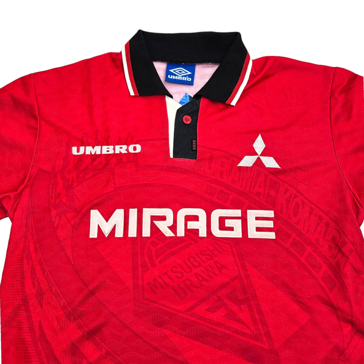 1996/98 Urawa Red Diamonds Home Football Shirt (L) Umbro - Football Finery - FF202795