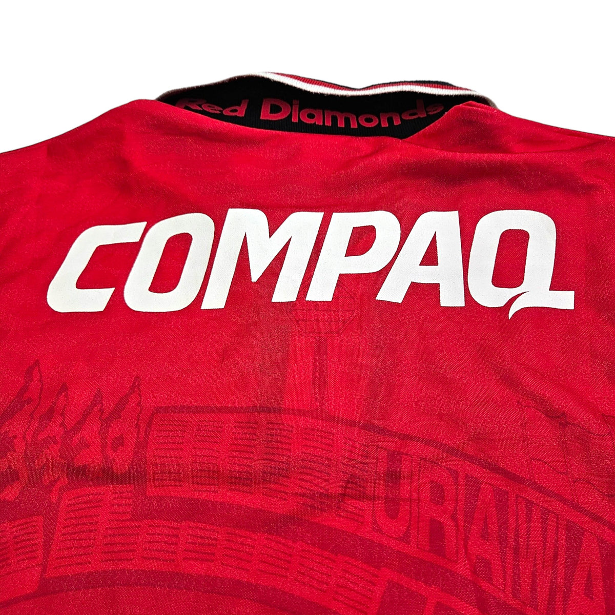 1996/98 Urawa Red Diamonds Home Football Shirt (L) Umbro - Football Finery - FF202795