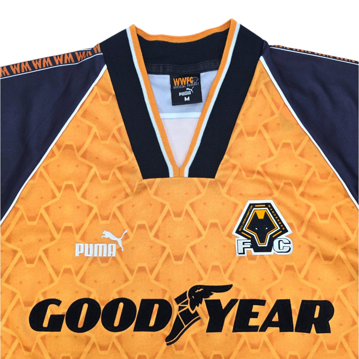 1996/98 Wolverhampton Wanderers Home Football Shirt Puma - Football Finery - FF204447