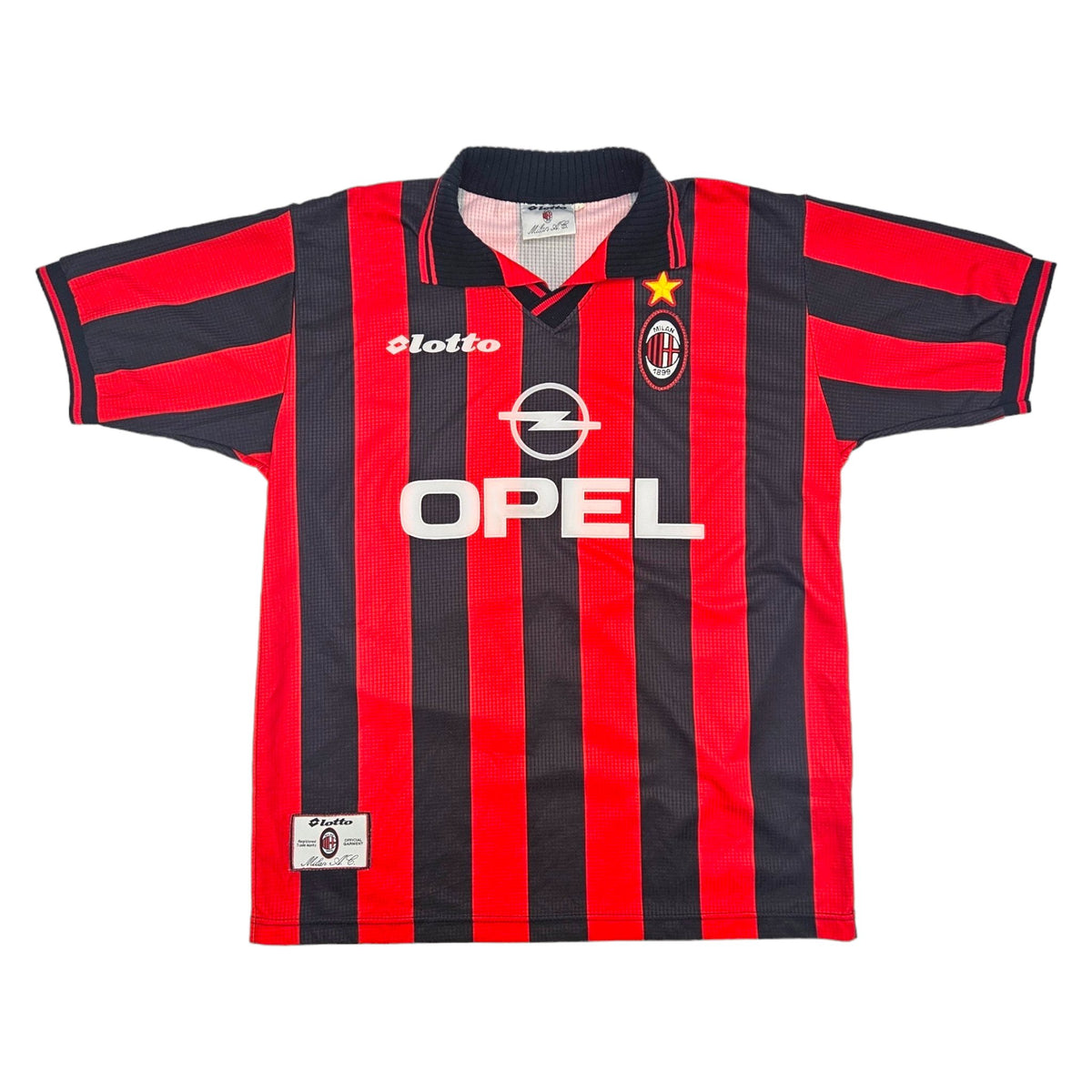 1997/98 AC Milan Home Football Shirt (L) Lotto - Football Finery - FF203341