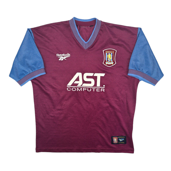 1997/98 Aston Villa Home Football Shirt (XL) Reebok #5 Ehiogu - Football Finery - FF204430