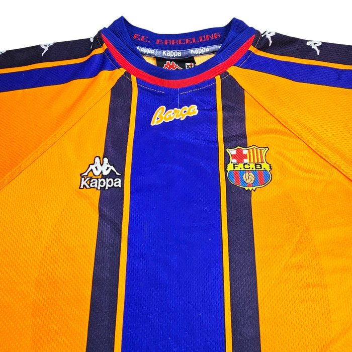 1997/98 Barcelona Away Football Shirt (XL) Kappa - Football Finery - FF203169