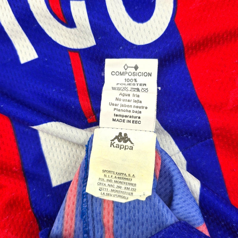 1997/98 Barcelona Home Football Shirt (M) Kappa #7 Figo - Football Finery - FF203974